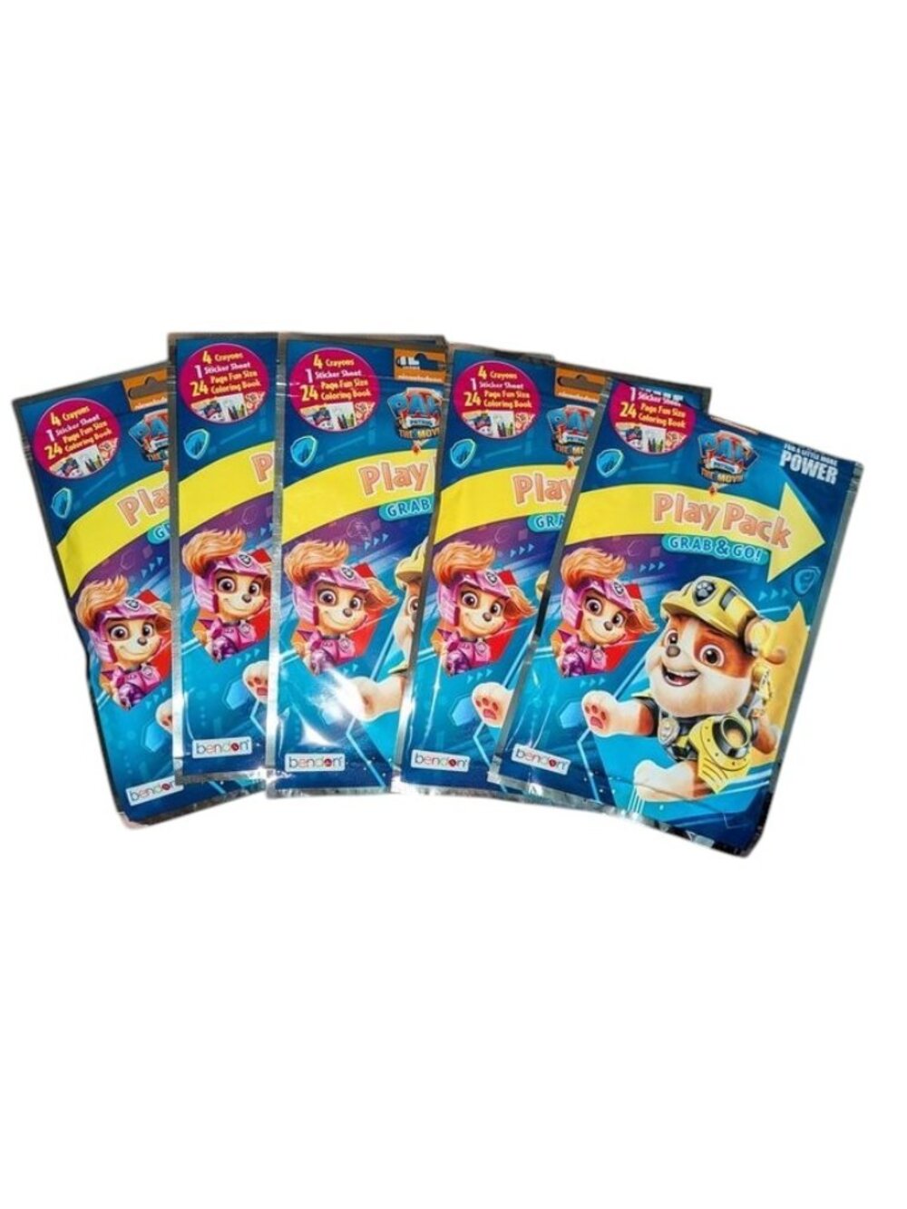 🐲3 FOR $9🦄 Set of 5 NEW Nickelodeon Paw Patrol The Movie Grab & Go Play Packs